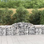 vidaXL Schanskorf gewelfd 300x50x60/80 cm gegalvaniseerd, Verzenden, Nieuw