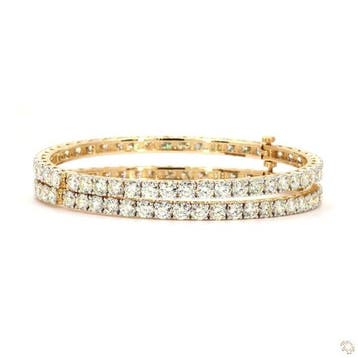 Armband - 14 karaat Geel goud - 19.37ct. tw. - Diamant - Een
