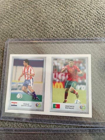 2006 Panini Cristiano Ronaldo, Lionel Messi - 2 Sticker -