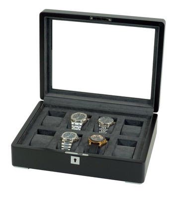 Legacy - Doos - Premium horlogedoos – 8 vakken – matzwart en