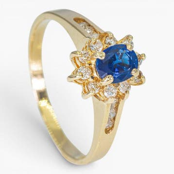 Sans prix de réserve - Bague - 14 carats HRD Antwerp, Or, Handtassen en Accessoires, Nieuw