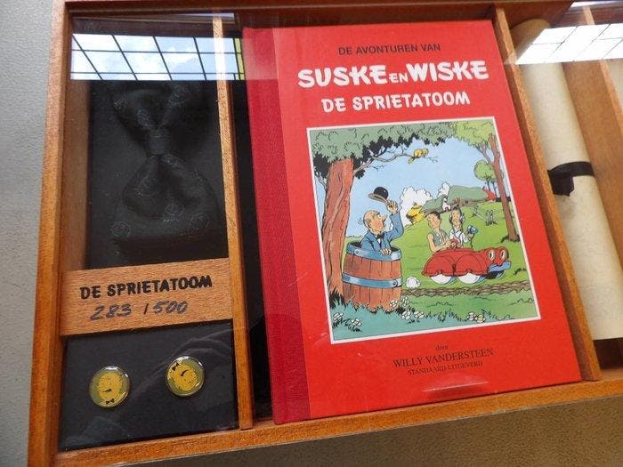 Suske en Wiske - De sprietatoom - Luxe uitgave in houten, Boeken, Stripverhalen
