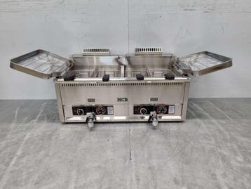 Friteuse double HCB en acier inoxydable, 2 x 30 litres, au, Articles professionnels, Verzenden