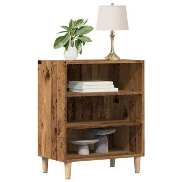 vidaXL Dressoir 57x35x75 cm bewerkt hout oud houtkleurig, Verzenden