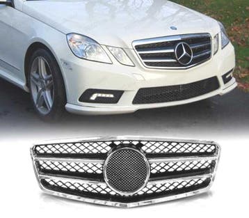 CALANDRE MERCEDES CLASSE E W212 CHROME NOIR 09- LOOK SPORT, Verzenden