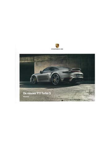 2020 PORSCHE 911 TURBO S HARDCOVER BROCHURE NEDERLANDS