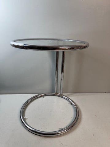 Tafel - Vintage jaren ’70 tafel met chromen buisframe en