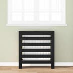 vidaXL Radiator Cover Zwart Eiken 78 x 20 x 82 cm Bewerkt, Bricolage & Construction, Chauffage & Radiateurs, Verzenden