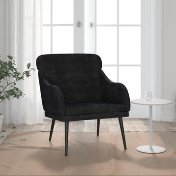 Fauteuil 63cm Zwart | Retour Deal | Sla je slag!, Verzenden