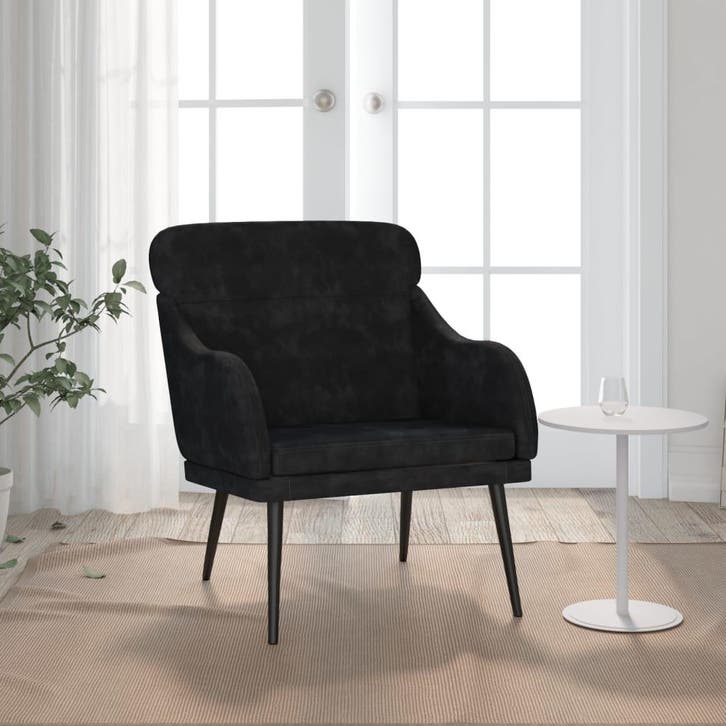 Fauteuil 63cm Zwart | Retour Deal | Sla je slag!, Maison & Meubles, Fauteuils, Envoi
