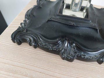 Inktpot - Verzilverd, Glas