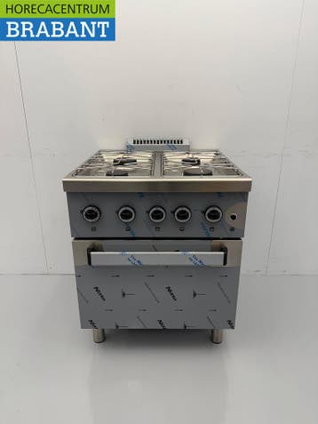 Acier inoxydable MBM Dexion Cuisinière à gaz 4 feux avec, Verzenden