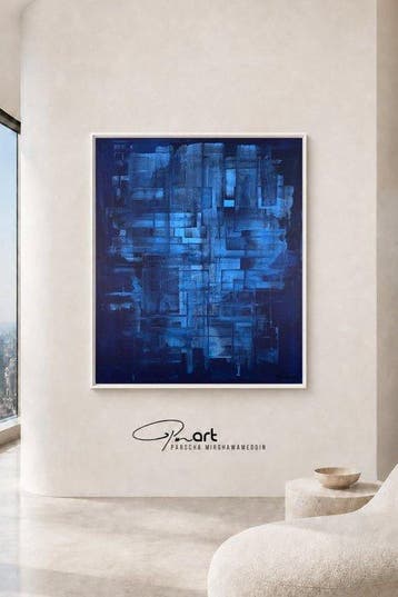 Parscha Mirghawameddin - Decent Blue - XXL, Antiquités & Art