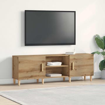 vidaXL TV Kast 150 x 30 x 50 cm artisanaal eikenkleurig, Huis en Inrichting, Verzenden, Nieuw