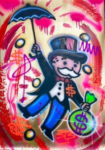 Outside313 - Monopoly Man - Gold Canvas - very rare