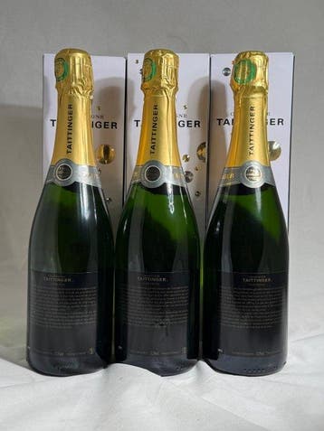 Taittinger, Cuvée Prestige - Reims - 3 Flessen (0.75 liter), Nieuw
