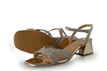Manfield Sleehakken in maat 42 Goud, Kleding | Dames, Overige kleuren, Verzenden, Zo goed als nieuw, Schoenen met hoge hakken