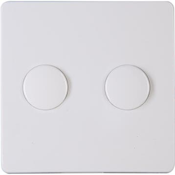 KOPP Paris HK05 DUO Dimmer Afdekplaat Glanzend Wit, Doe-het-zelf en Bouw, Elektriciteit en Kabels, Verzenden, Nieuw