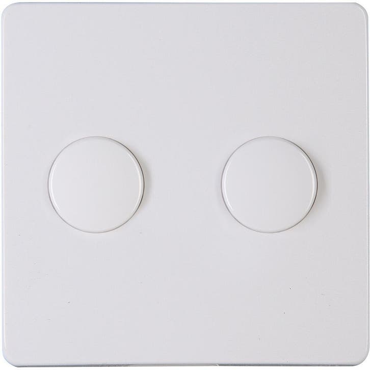 KOPP Paris HK05 DUO Dimmer Afdekplaat Glanzend Wit, Doe-het-zelf en Bouw, Elektriciteit en Kabels, Nieuw, Verzenden
