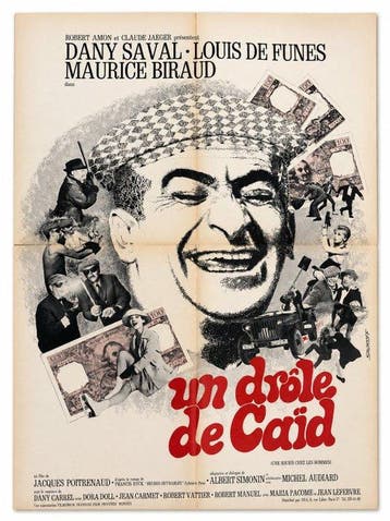 Jean Gabin & Louis de Funès – Groot formaat - 2 originele, Verzamelen, Nieuw