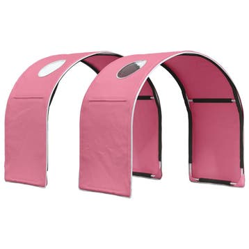 vidaXL Bedtunnel voor kinderbedden 2 pcs Roze Polyester, Huis en Inrichting, Slaapkamer | Bedden, Verzenden, Nieuw