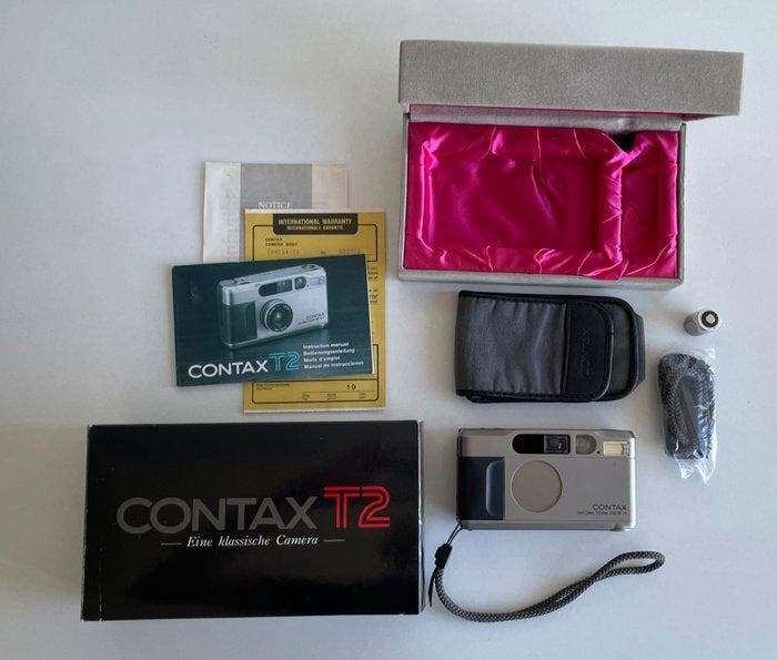 Contax T2 Analoge compactcamera, TV, Hi-fi & Vidéo, Appareils photo analogiques
