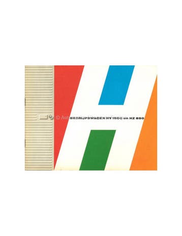 1963 CITROEN H BROCHURE NEDERLANDS, Nieuw
