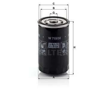 MANN Filter Oliefilter W 719/36, Ophalen of Verzenden, Nieuw, Overige automerken