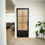 Stalen Binnendeur - 6 Vlaks met kickplate - Mat glas, Binnendeur