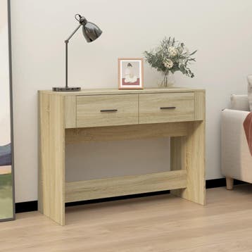 vidaXL Wandtafel 100x39x75 cm bewerkt hout sonoma, Verzenden
