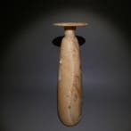 Oud-Egyptisch Albast Grote alabastron. 27,5 cm hoog., Collections, Minéraux & Fossiles