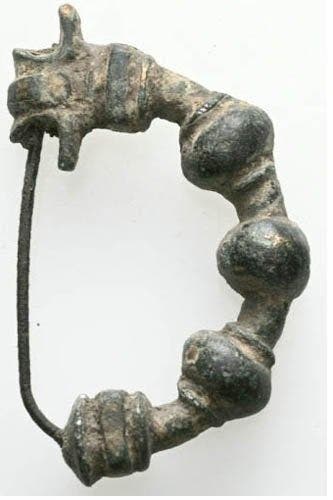 Oud-Grieks Brons, -Uitzonderlijke fibula/broche Phrygisch