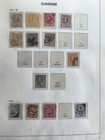 Nederland overzee 1873/1990 - Vier verzamelingen in 4 albums, Timbres & Monnaies, Timbres | Pays-Bas