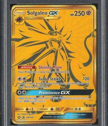 Pokémon - 1 Graded card - Solgaleo SM104a Black Star Full, Hobby en Vrije tijd, Verzamelkaartspellen | Pokémon, Nieuw