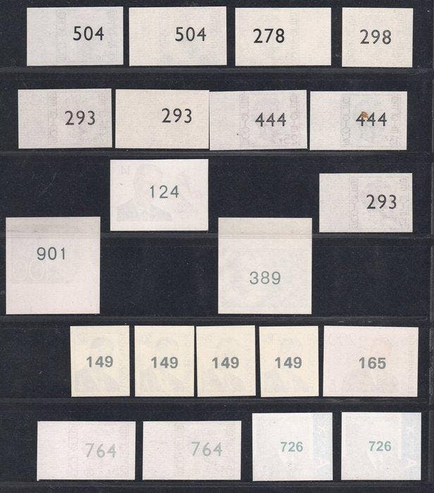België - Verzameling van 19 ongetande zegels van Z.M. Koning, Timbres & Monnaies, Timbres | Europe | Belgique
