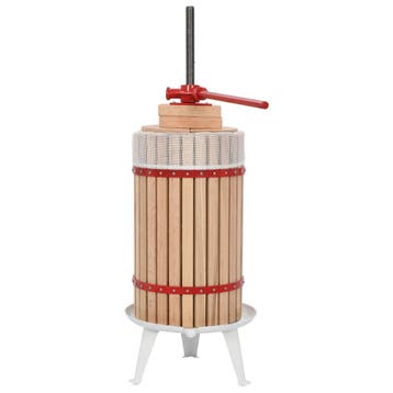 vidaXL Fruit- en wijnpers met stoffen zak 30 L eikenhout, Hobby en Vrije tijd, Verzenden, Nieuw