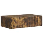 vidaXL Wandgemonteerde Zijtafel Gerookt eiken 59 x 34,5 x 17, Verzenden, Nieuw