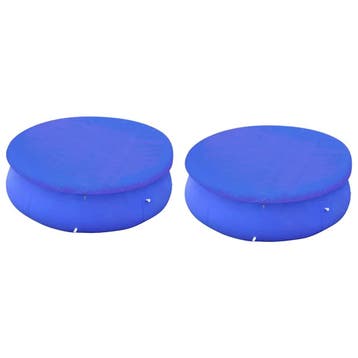vidaXL Zwembadhoezen 2 st voor 360-367 cm bovengrondse, Tuin en Terras, Zwembaden, Verzenden, Nieuw