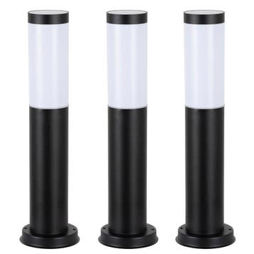 Tuinverlichting Modern Lech zwart 3 set 3 stuks Tuinlamp zwa, Verzenden