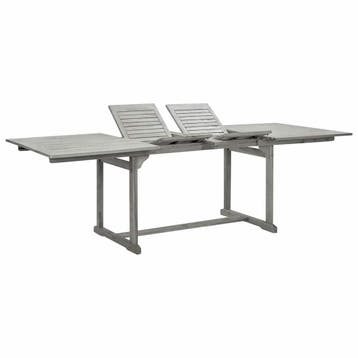 vidaXL Tuintafel (160-240)x100x75 cm massief acaciahout, Jardin & Terrasse, Verzenden