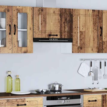 vidaXL Keukenbovenkast Kalmar bewerkt hout oud houtkleurig, Verzenden