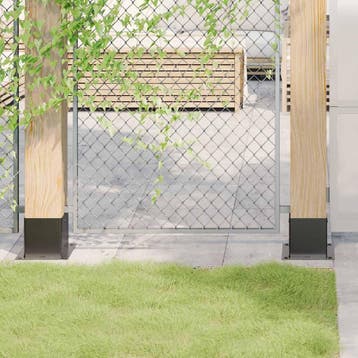 vidaXL Paonderstellen vierkant 12 st 141x141 mm gepoedercoat, Verzenden, Nieuw