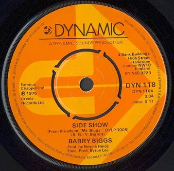 Barry Biggs - Side Show / Ill Be Back, Verzenden, Gebruikt