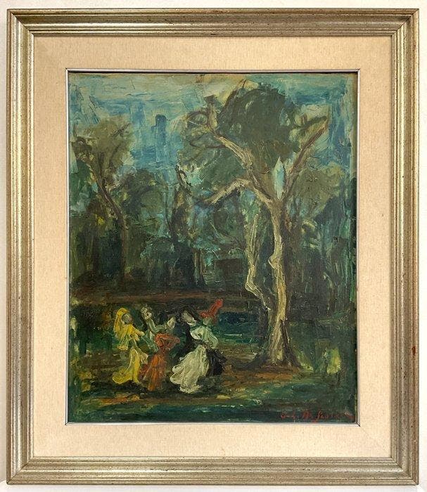 Osman Lorenzo De Scolari (1908-1998) - La Danza, Antiquités & Art, Art | Peinture | Classique