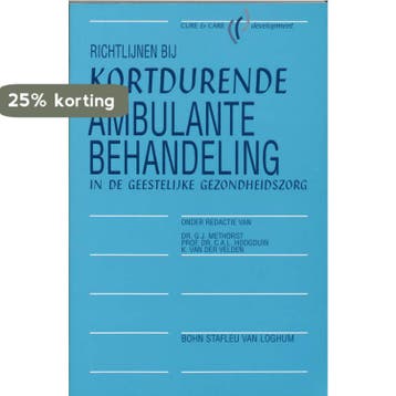 Richtlijnen bij kortdurende ambulante behandeling in de, Verzenden, G J Methorst