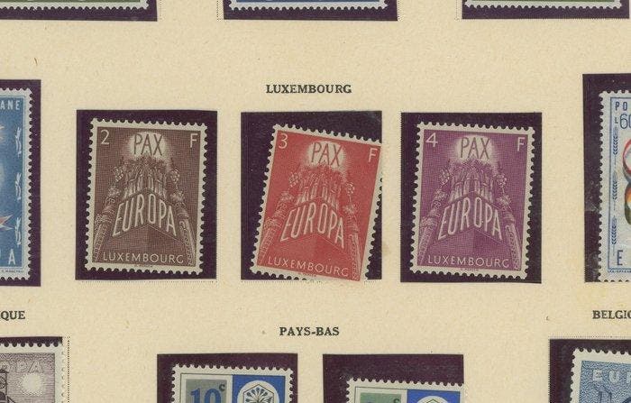 Europa CEPT 1957 - Europa Cept, nieuwe collectie**, Poste,, Timbres & Monnaies, Timbres | Amérique