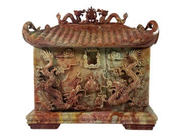 Begrafenis urn - Steen - China - Chinees twintigste eeuw