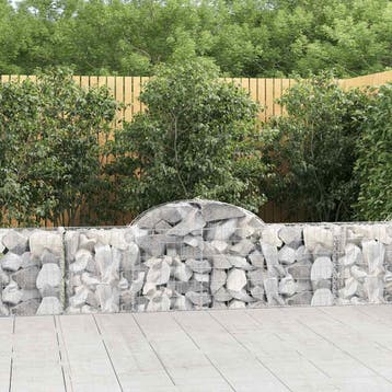 vidaXL Schanskorven 3 st gewelfd 200x30x60/80 cm, Verzenden