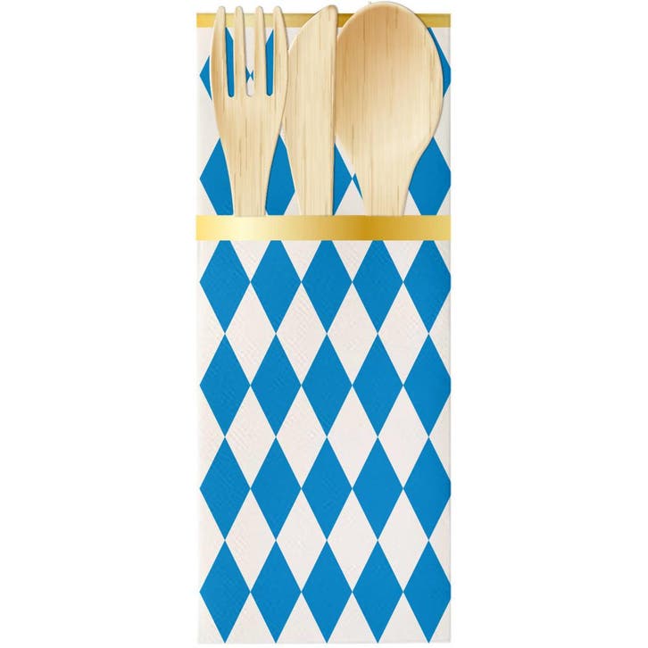 Oktoberfest Bestekzakjes Beieren 6st, Hobby en Vrije tijd, Feestartikelen, Nieuw, Verzenden