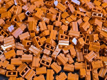 Lego Onderdelen - New Brick Modified 1 x 2 with Masonry, Nieuw